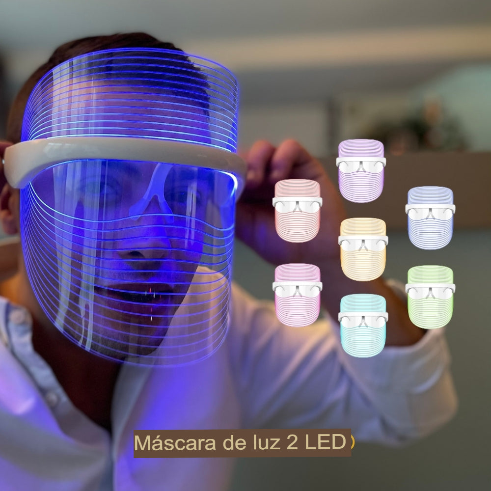 Mascarilla Luz LED Facial Inalámbrica