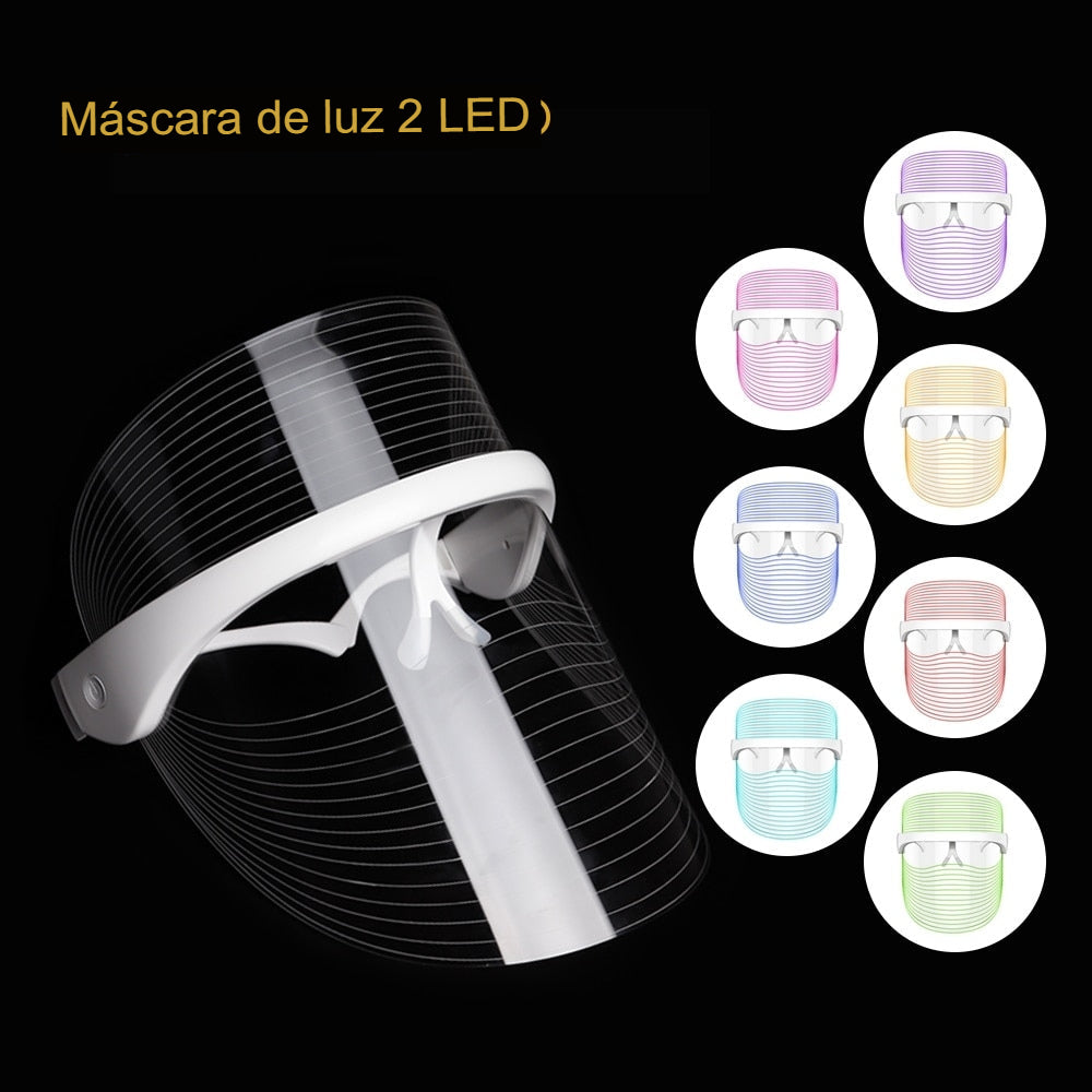 Mascarilla Luz LED Facial Inalámbrica